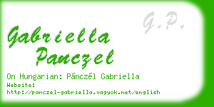 gabriella panczel business card